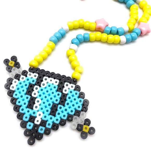 LASR Dazzling Ice Diamond Rave Kandi Necklace - Picture 2 of 4